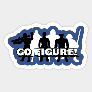 GoFigure Logo B&W Sticker